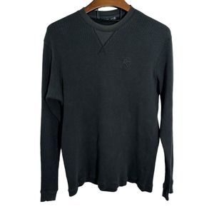 ROCAWEAR Jay‎ Z Mens 3XL Navy Blue Thermal Waffle Weave Hip Hop Vintage Y2K